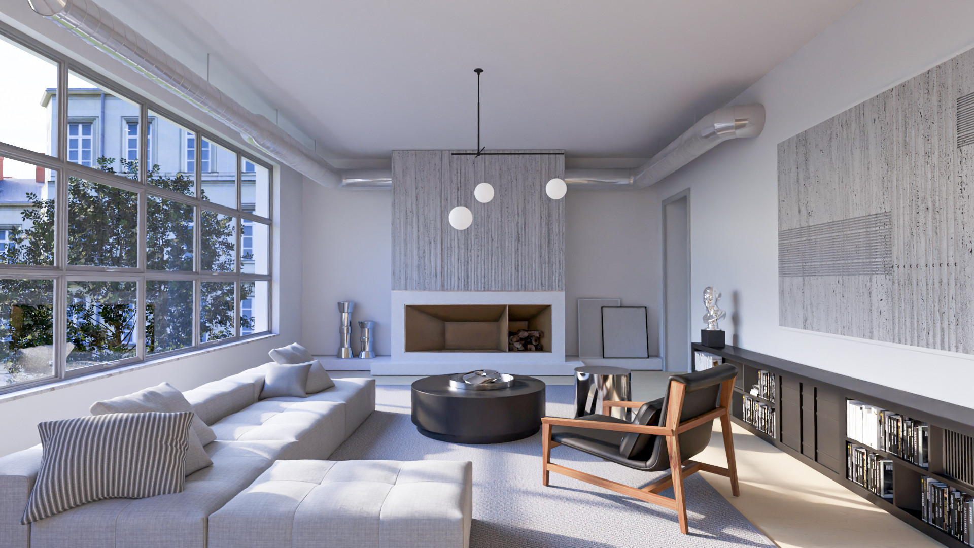 3D rendered kitchen interior for Brisbane residential project — Architecture Foundry